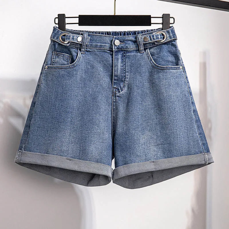 Flora plus size denim short