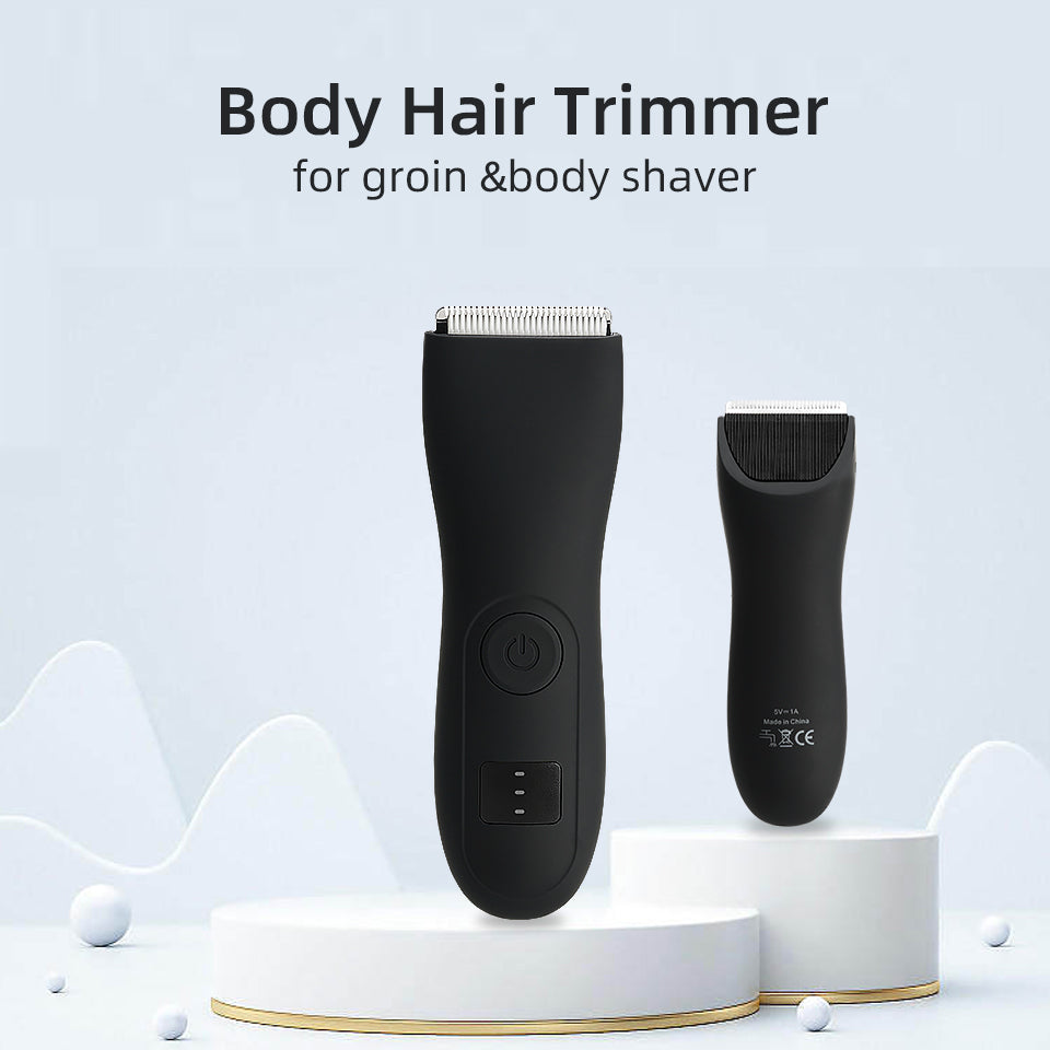 Heren lichaamshaartrimmer en dames scheerapparaat met bikini en lies groomer