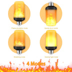 LED VLAM LICHT PARTY LAMP - 4 MODI SIMULATIE VUUR – vermogen: 7W