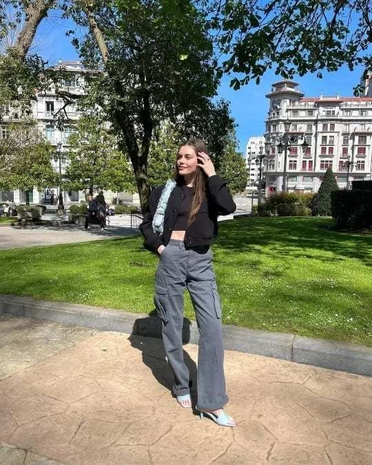 Dames cargo jeans