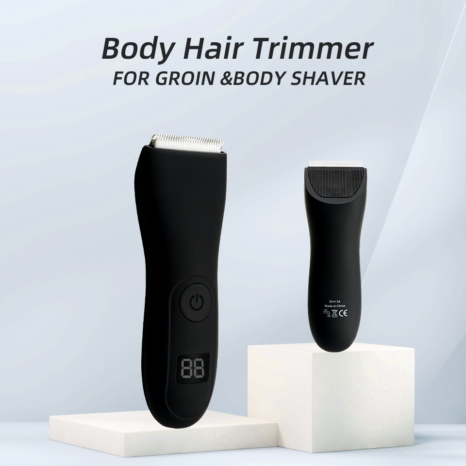 Heren lichaamshaartrimmer en dames scheerapparaat met bikini en lies groomer