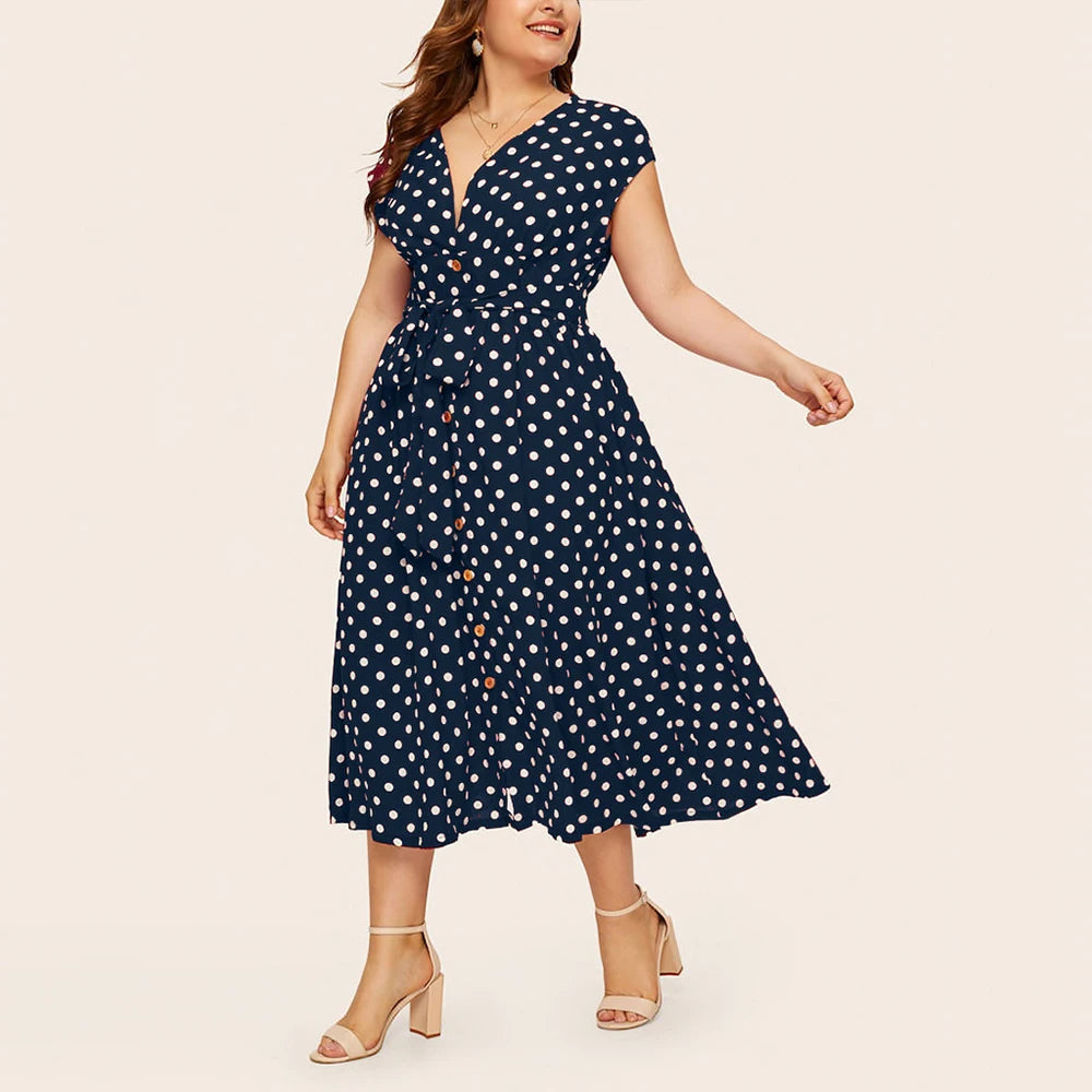 Sandy plus size jurk