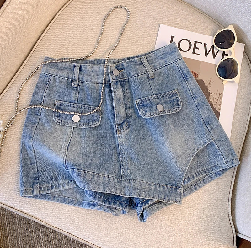 Sarah plus size denim short