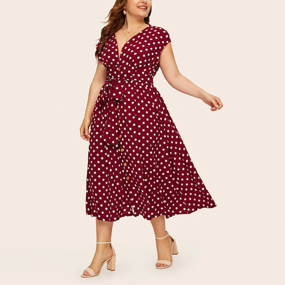 Sandy plus size jurk