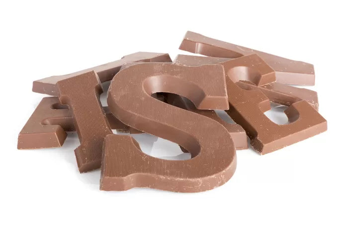 3D siliconen mal om chocoladeletters te gieten – bakplezier