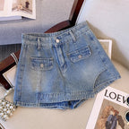 Sarah plus size denim short