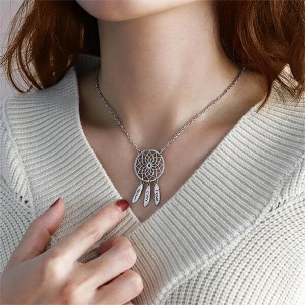 Retro dromenvanger hanger ketting