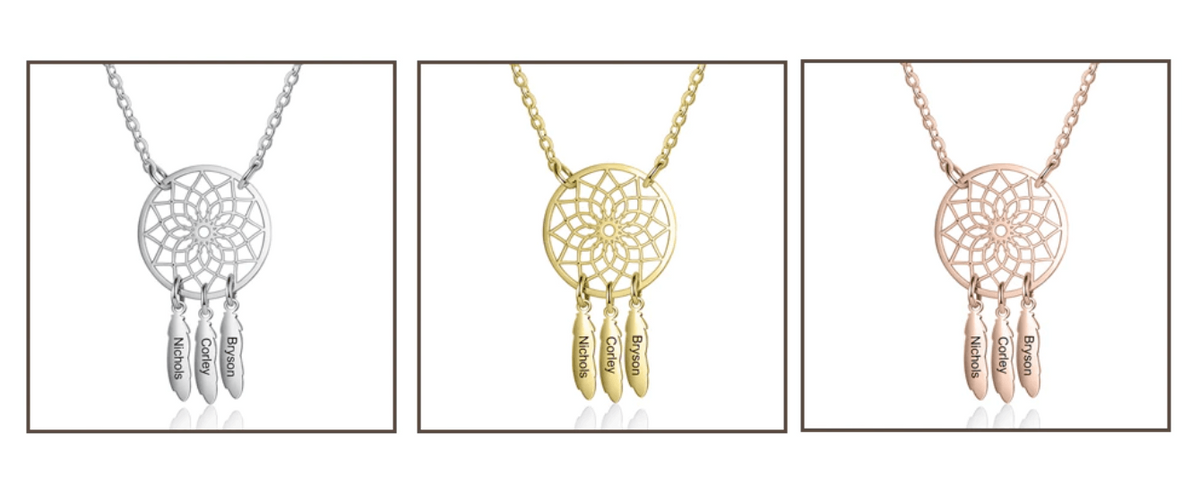 Retro dromenvanger hanger ketting