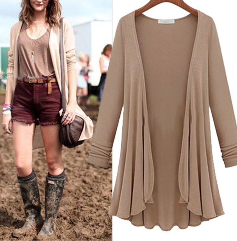 Damesvest met ruches