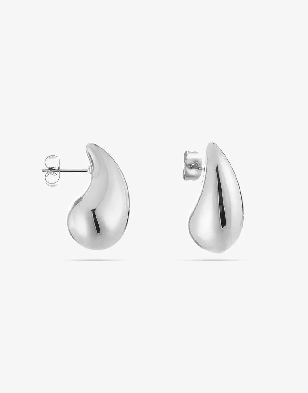 Minimalistische druppel oorbellen – materiaal: 925 Sterling Zilver — afbeelding 3