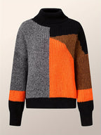 Warme sweater met col