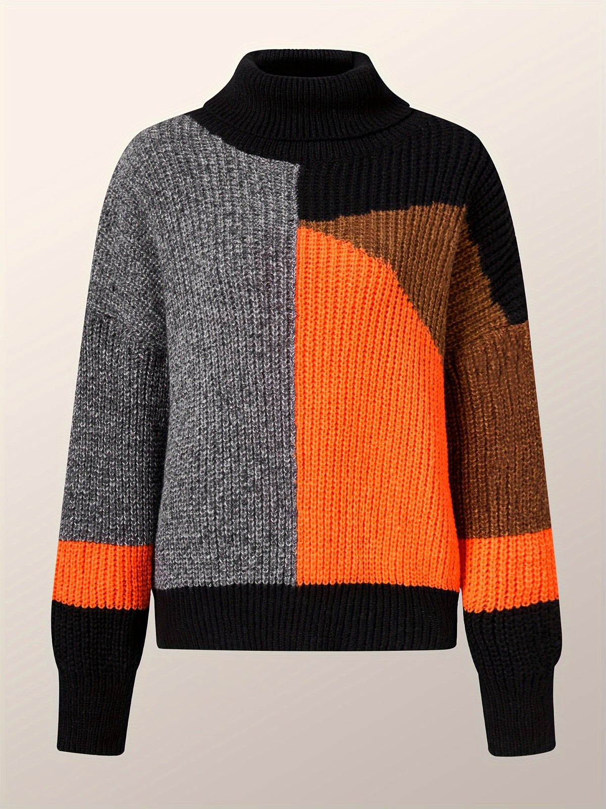 Warme sweater met col