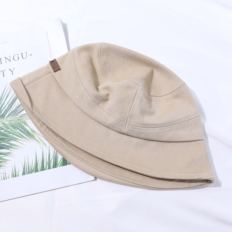 Lichte zomer bucket hat met fijne naadoptiek