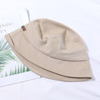 Lichte zomer bucket hat met fijne naadoptiek