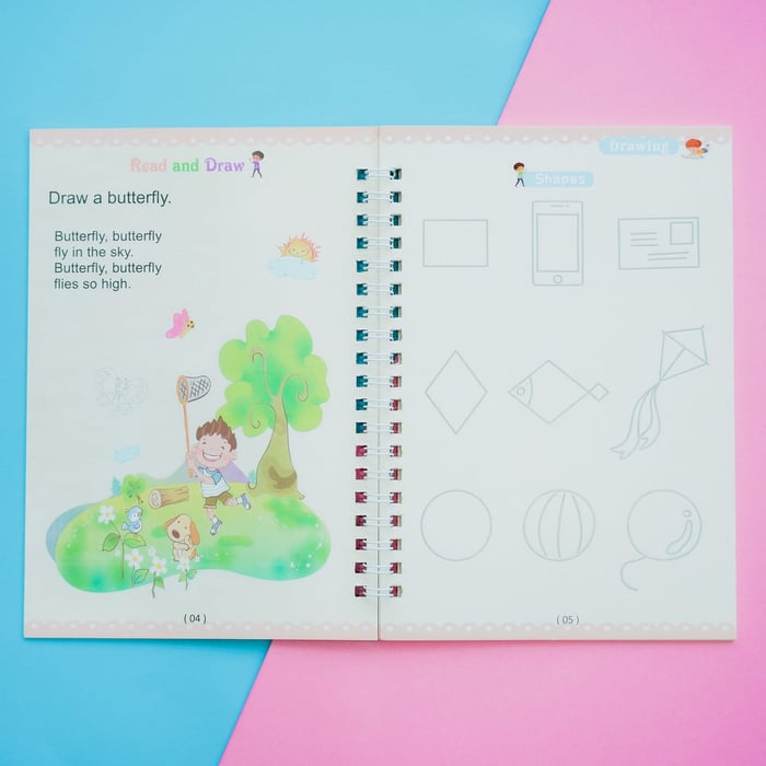 Herbruikbaar schrijfoefenboek