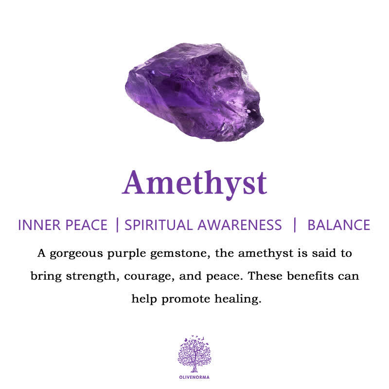 Anti-Angst amethist, lepidoliet en lapis lazuli armband