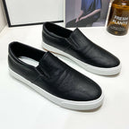 PU-leren heren slip-on sneakers