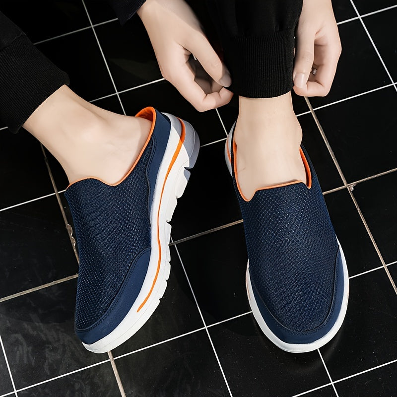 Luchtige heren instapslippers met comfortabel voetbed