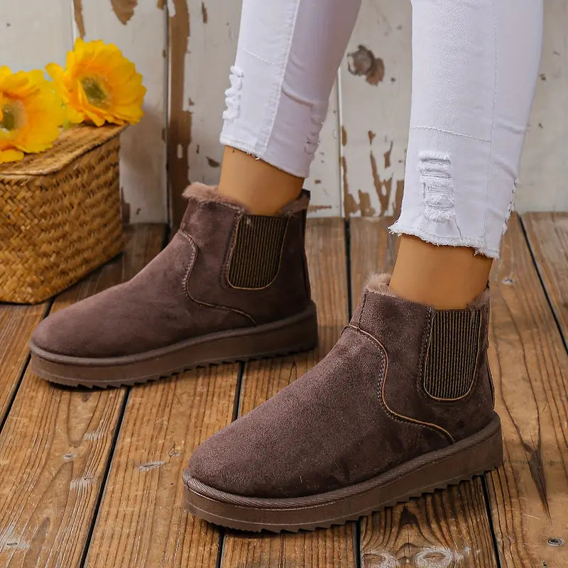 Comfy thermische slip-on snowboots
