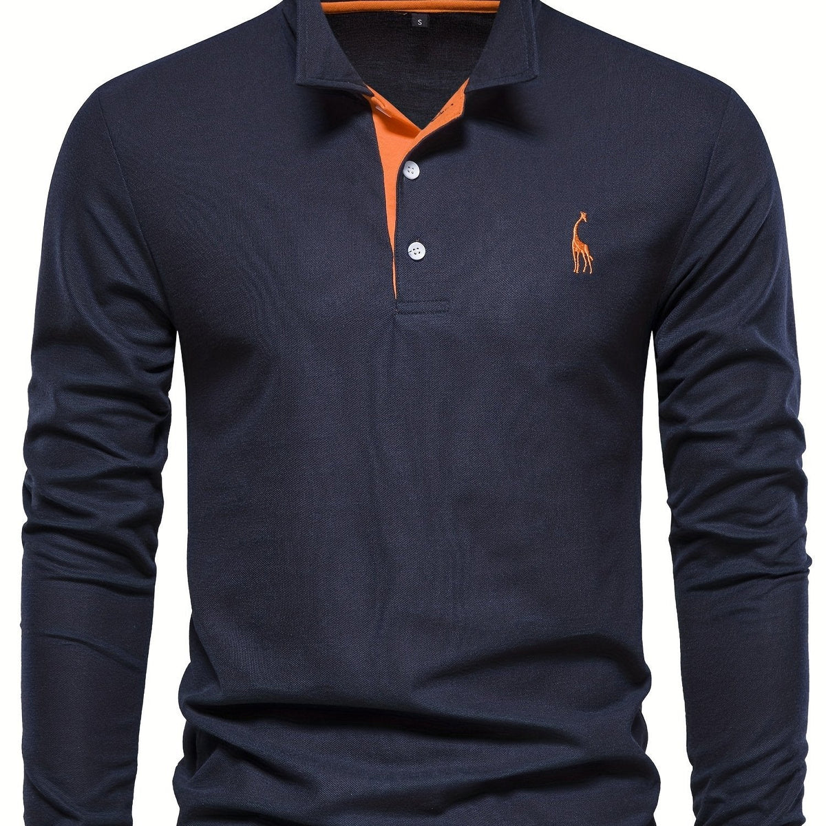 Heren polo met lange mouwen – Elin
