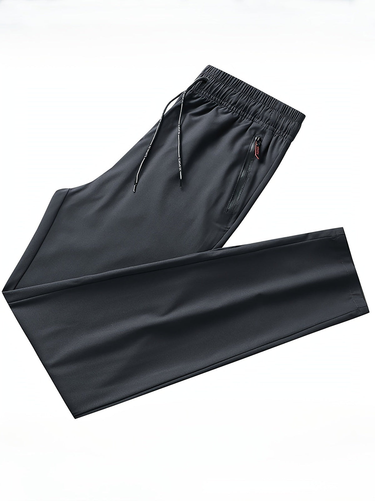 Effen joggingbroek met ritsdetails