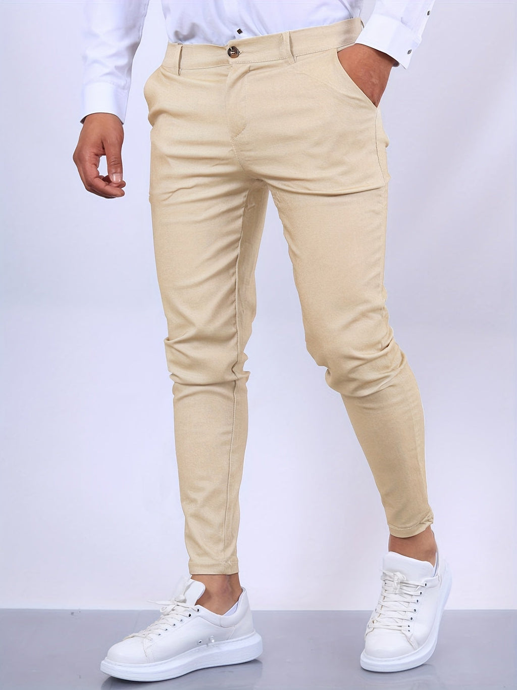 En comfortabele heren chino