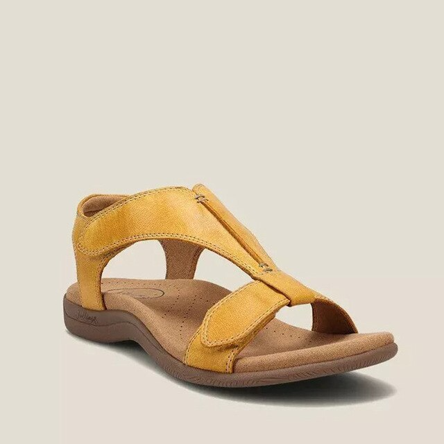 Dames sandalen met sleehak en comfortzool