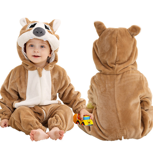 Comfy baby onesie met capuchon