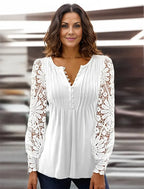 Dames longsleeve in effen kleur