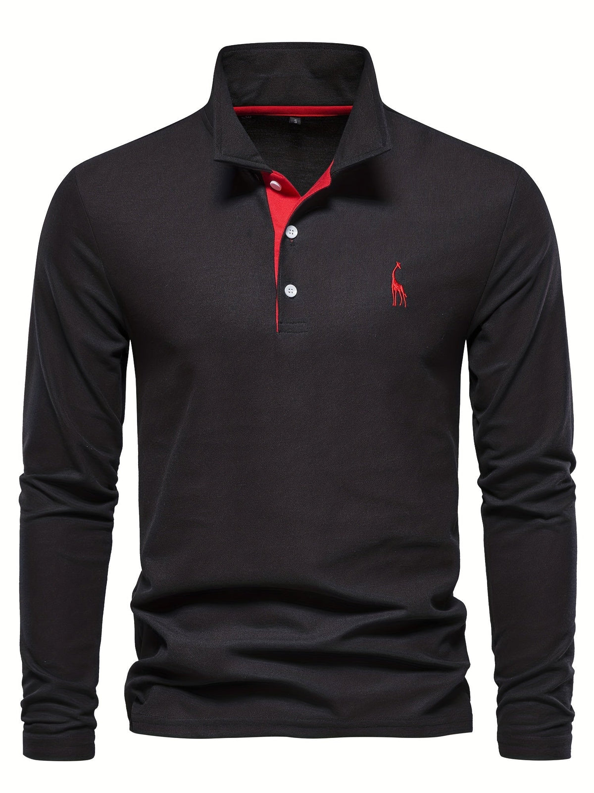 Heren polo met lange mouwen – Elin