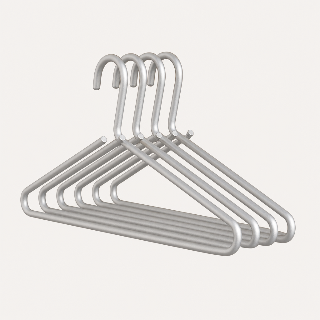 Metalen hangers met anti-slip grip