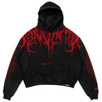 Oversized heavy hoodie met print