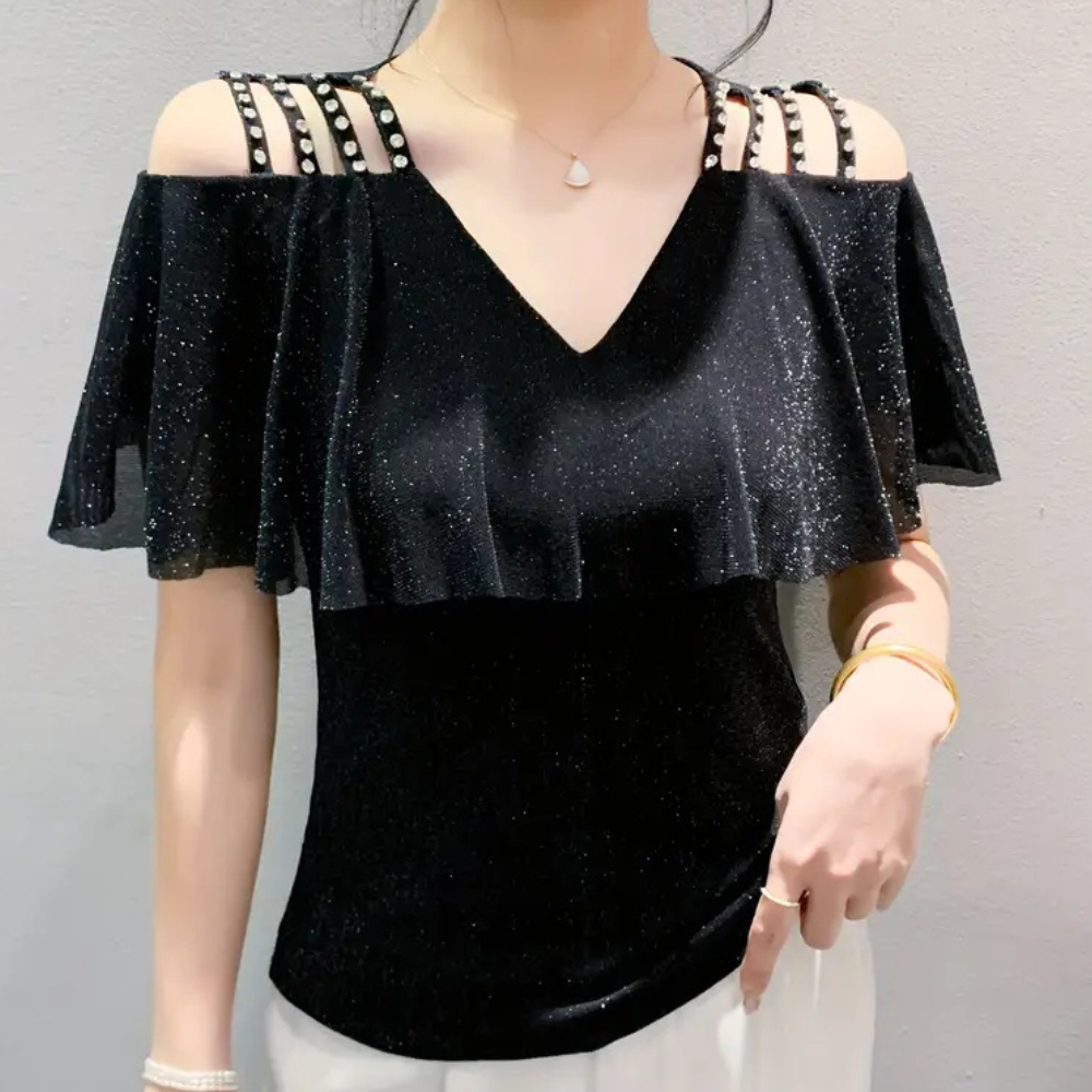Modieuze V-Hals blouse voor dames