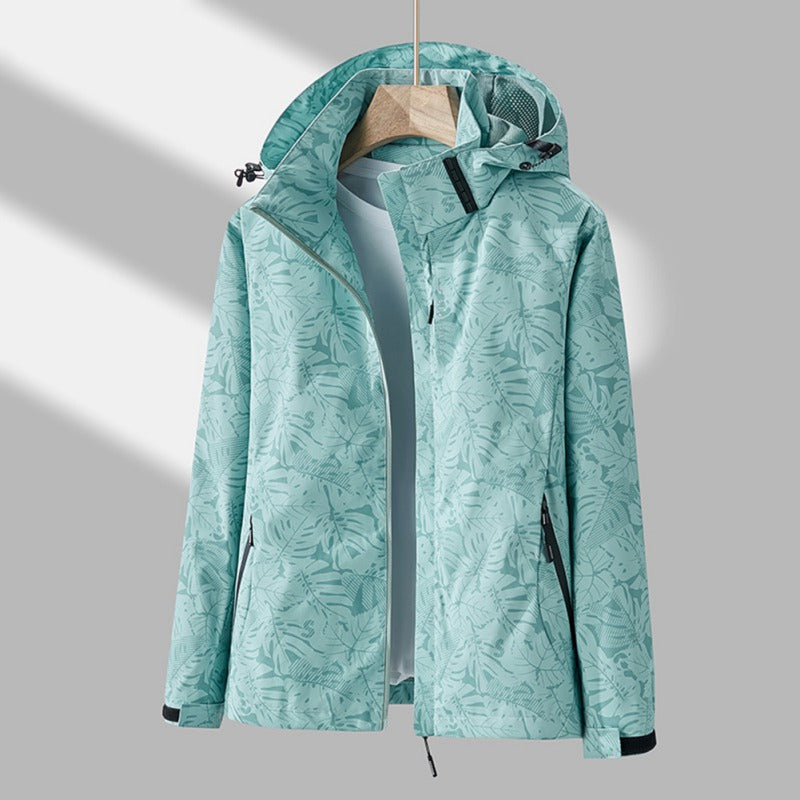 Water- en winddichte damesjas met capuchon