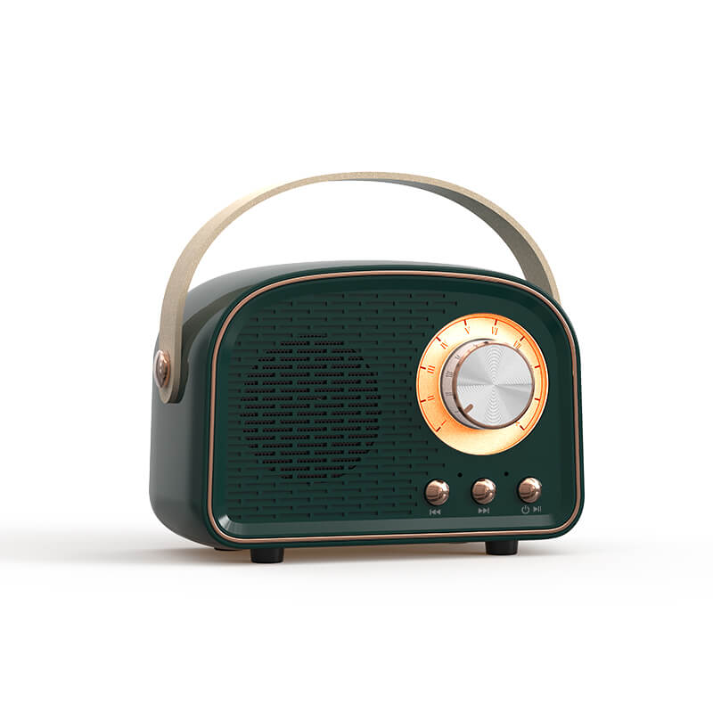 Vintage bluetooth luidspreker met FM-radio