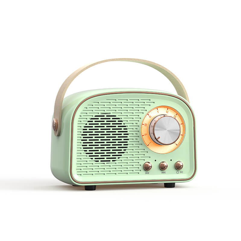 Vintage bluetooth luidspreker met FM-radio