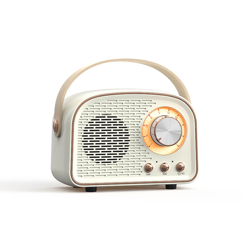 Vintage bluetooth luidspreker met FM-radio