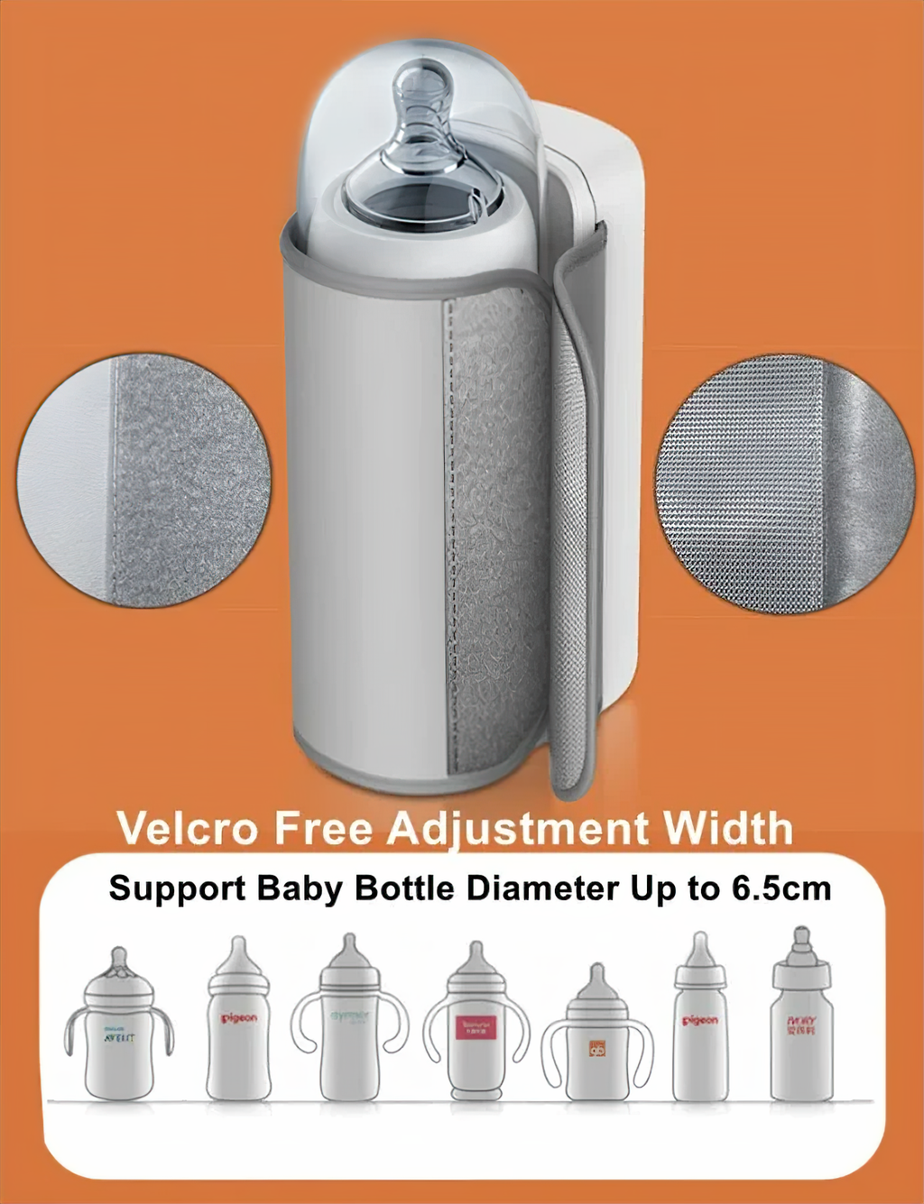 Draagbare flessenwarmer – Elin