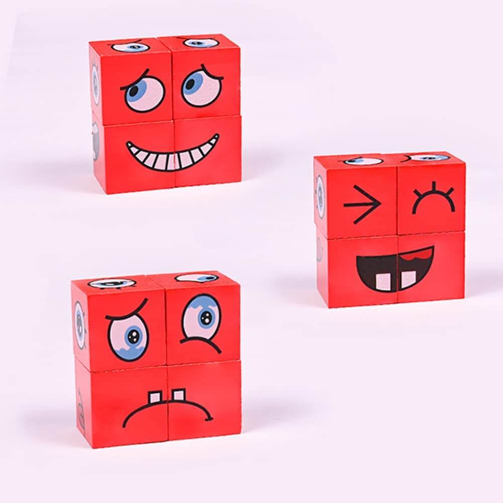 Expressie puzzel bouwstenen
