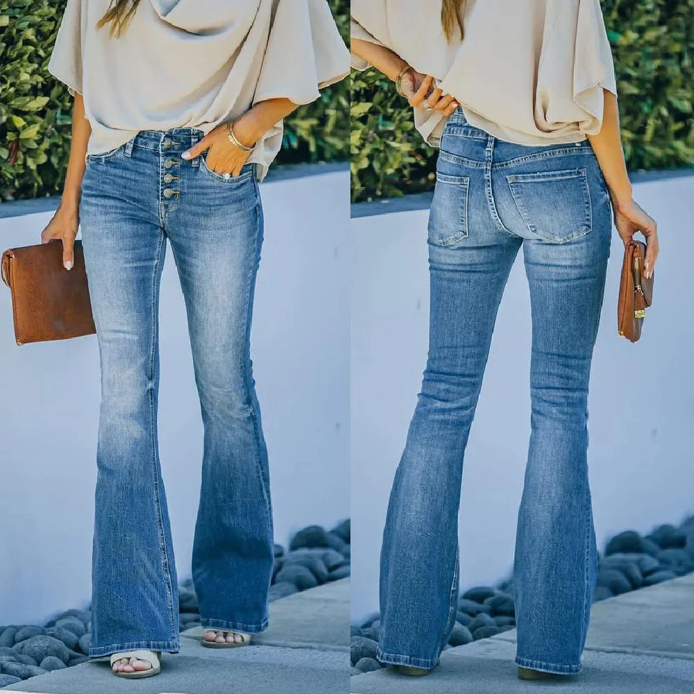 Vintage flared dames jeans