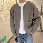 Heren cardigan met moderne pasvorm