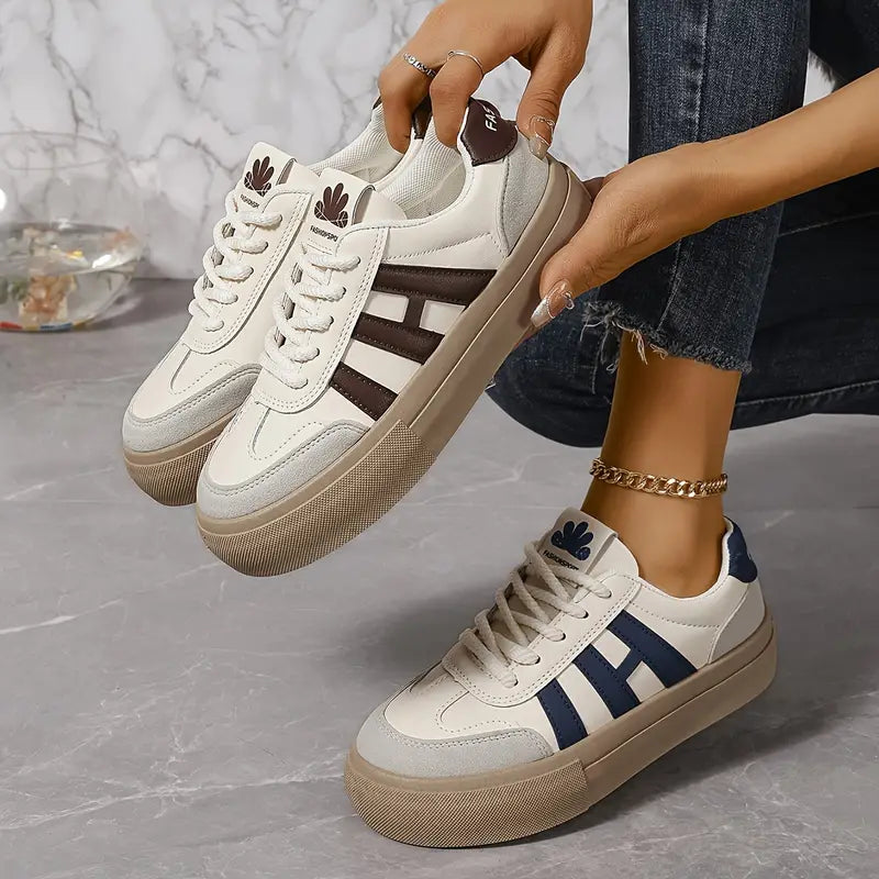 Modieuze plateau sneakers dames