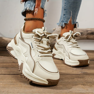 Dames sneakers met hoge zool