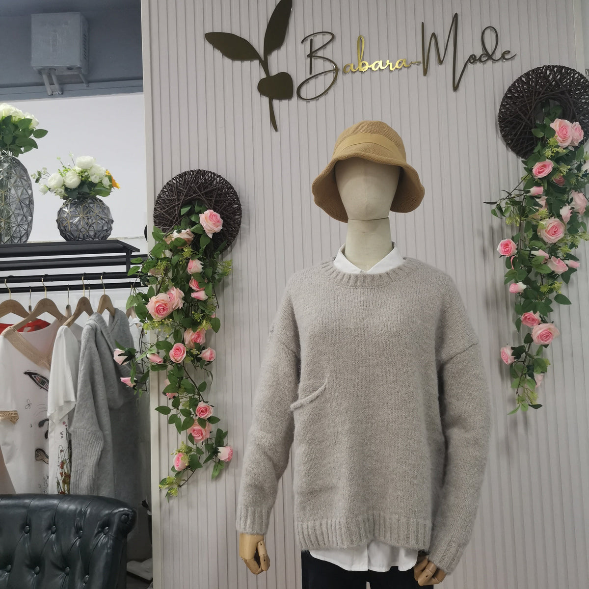 Oversized gebreide trui – Noor