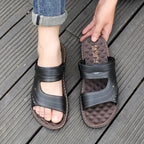 Herensandalen met hakband