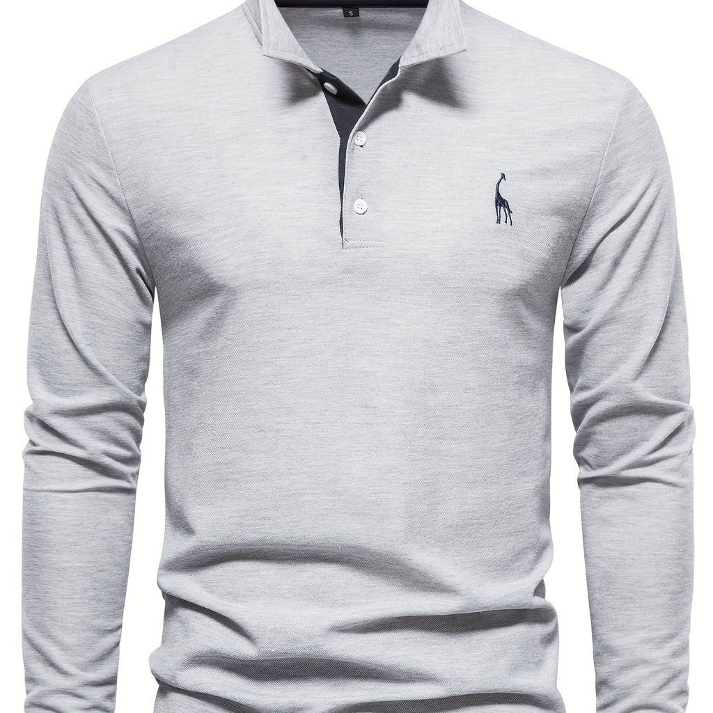 Heren polo met lange mouwen – Elin