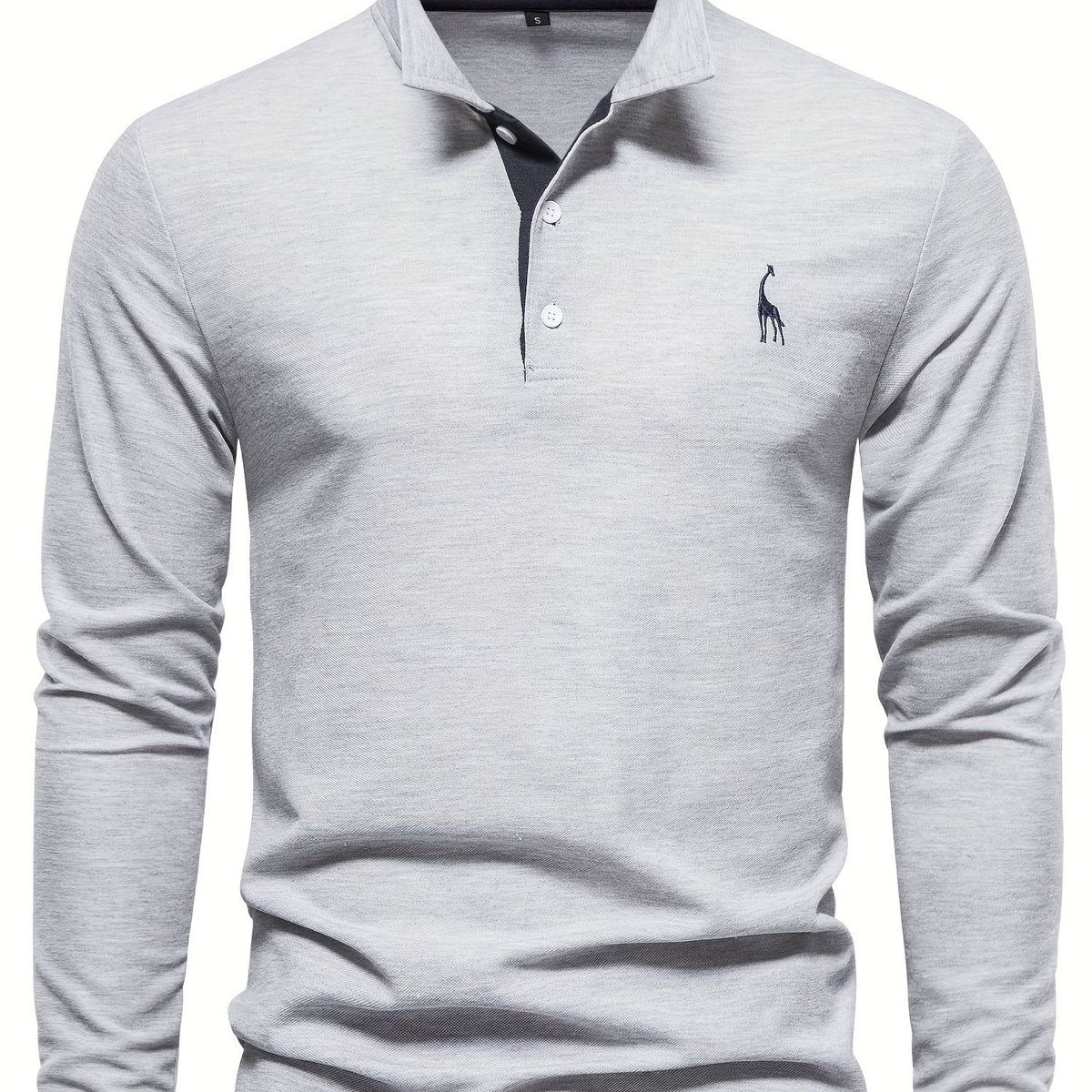 Heren polo met lange mouwen – Elin