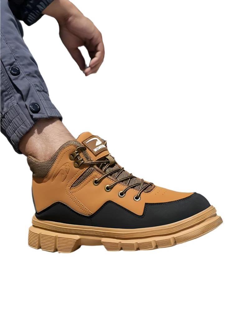 Heren veiligheidsschoenen halfhoog met versterkte neuscap & zool