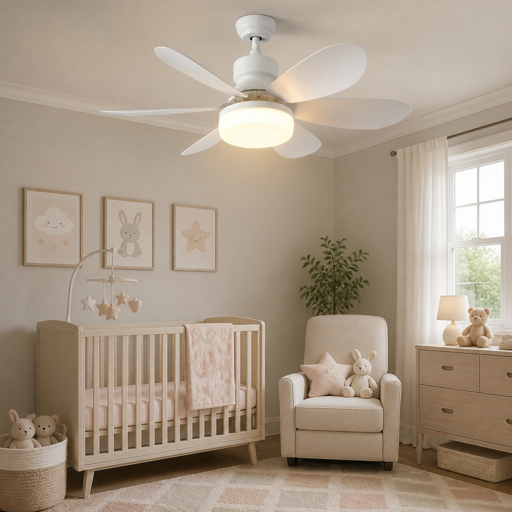 2-in-1 plafondlamp met stille ventilator
