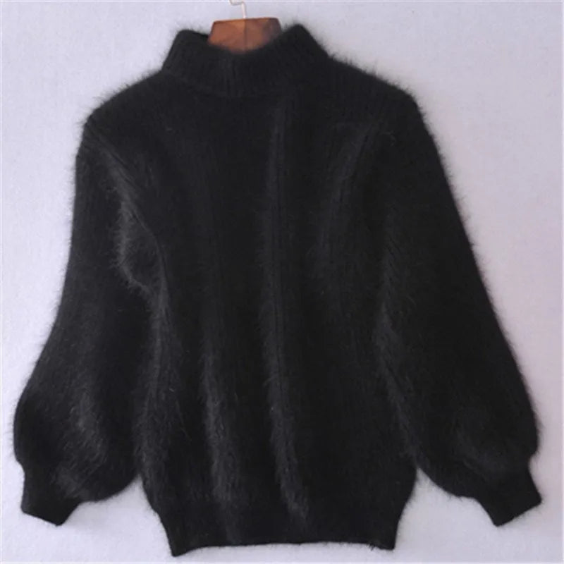 Casual angora gebreide damestrui